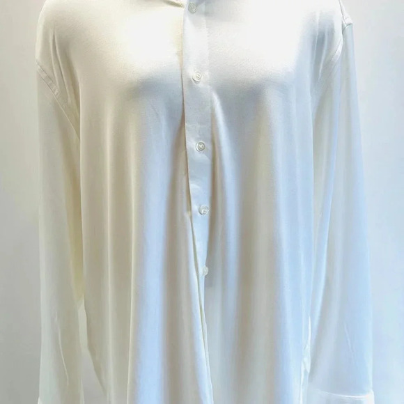 NWT APT 9 Men Long Sleeve Button Down White Slim Fit Dress Shirt Sz 17-17 1/2 XL - Picture 5 of 14